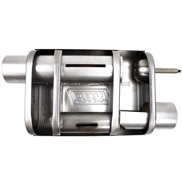 Varitune Adjustable Muffler Double Offset 3.0 Inch Stainless - Junk to Road Auto Parts D.B.A. Curved Racing