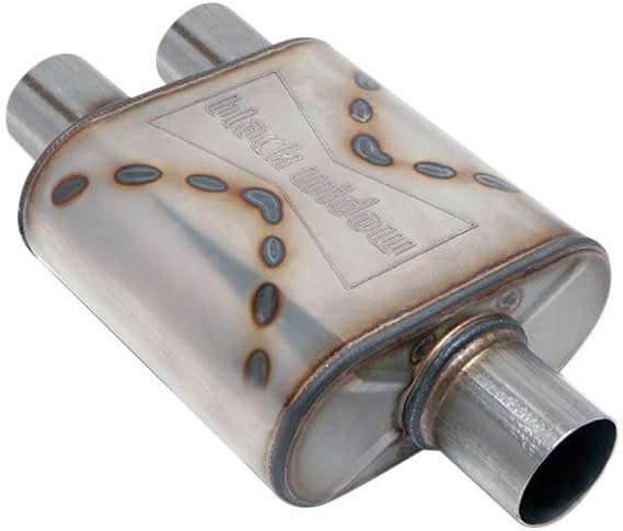 Black Widow Exhausts Race Venom 6-inch Muffler, Single/Dual 3-inch
