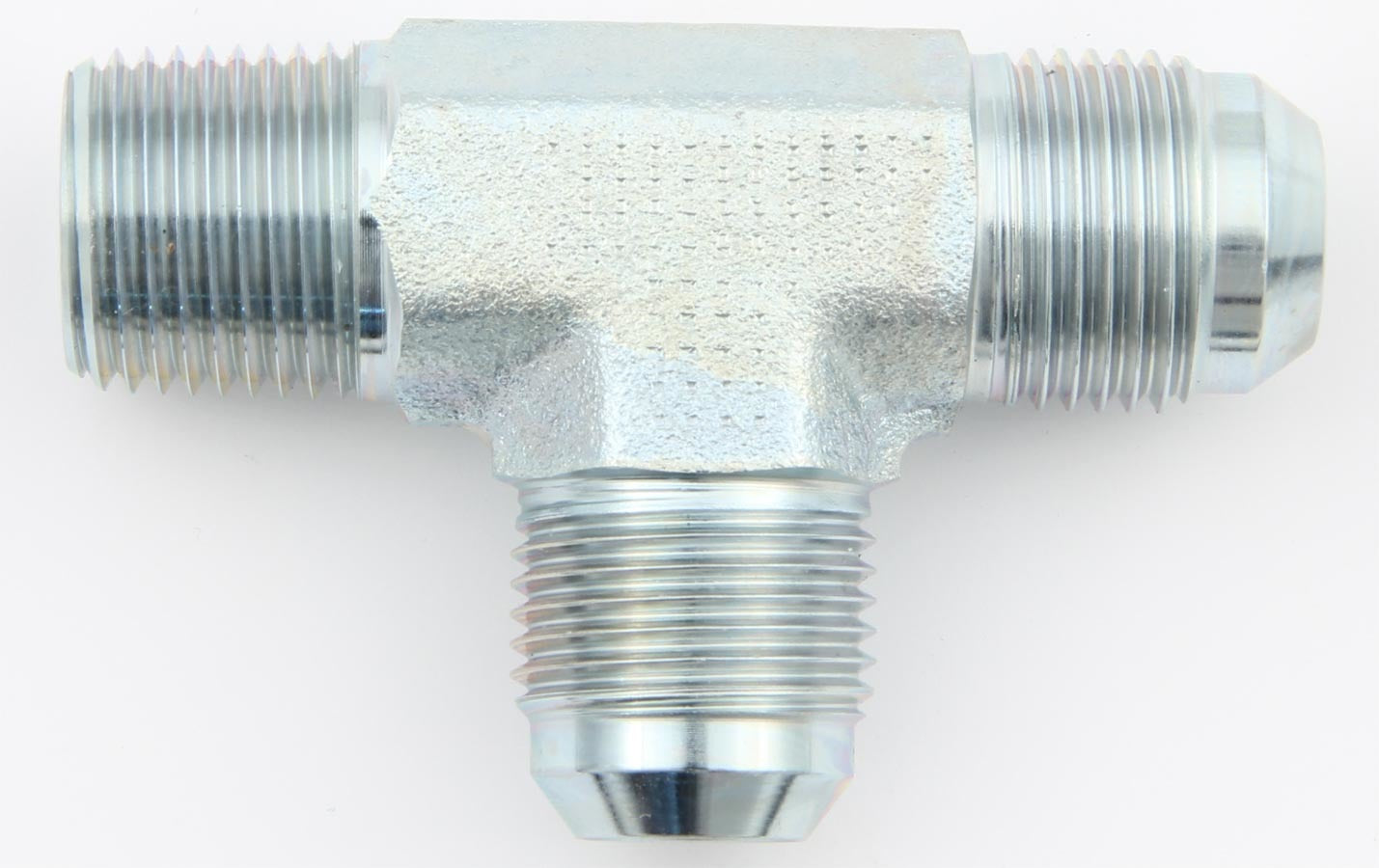 Male Run Tee Steel -10an To 1/2 Npt