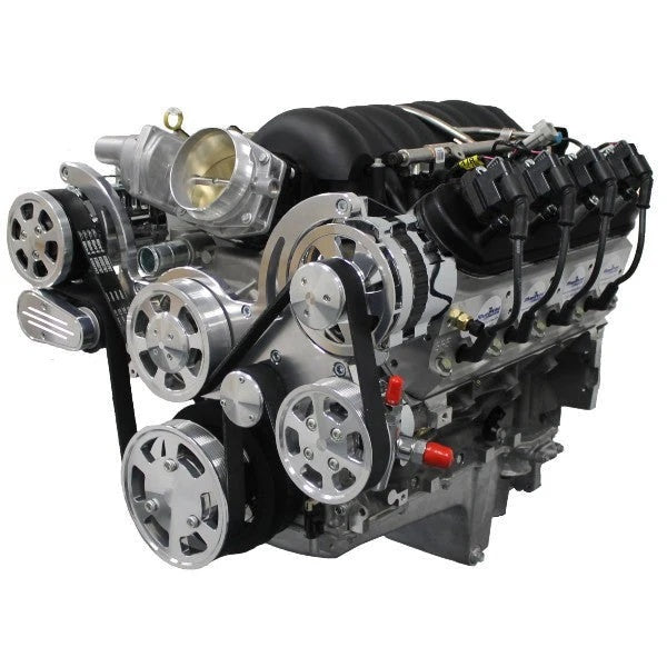 BluePrint LS 376 c.i. ProSeries crate engine with front accessory drive and fuel injection.