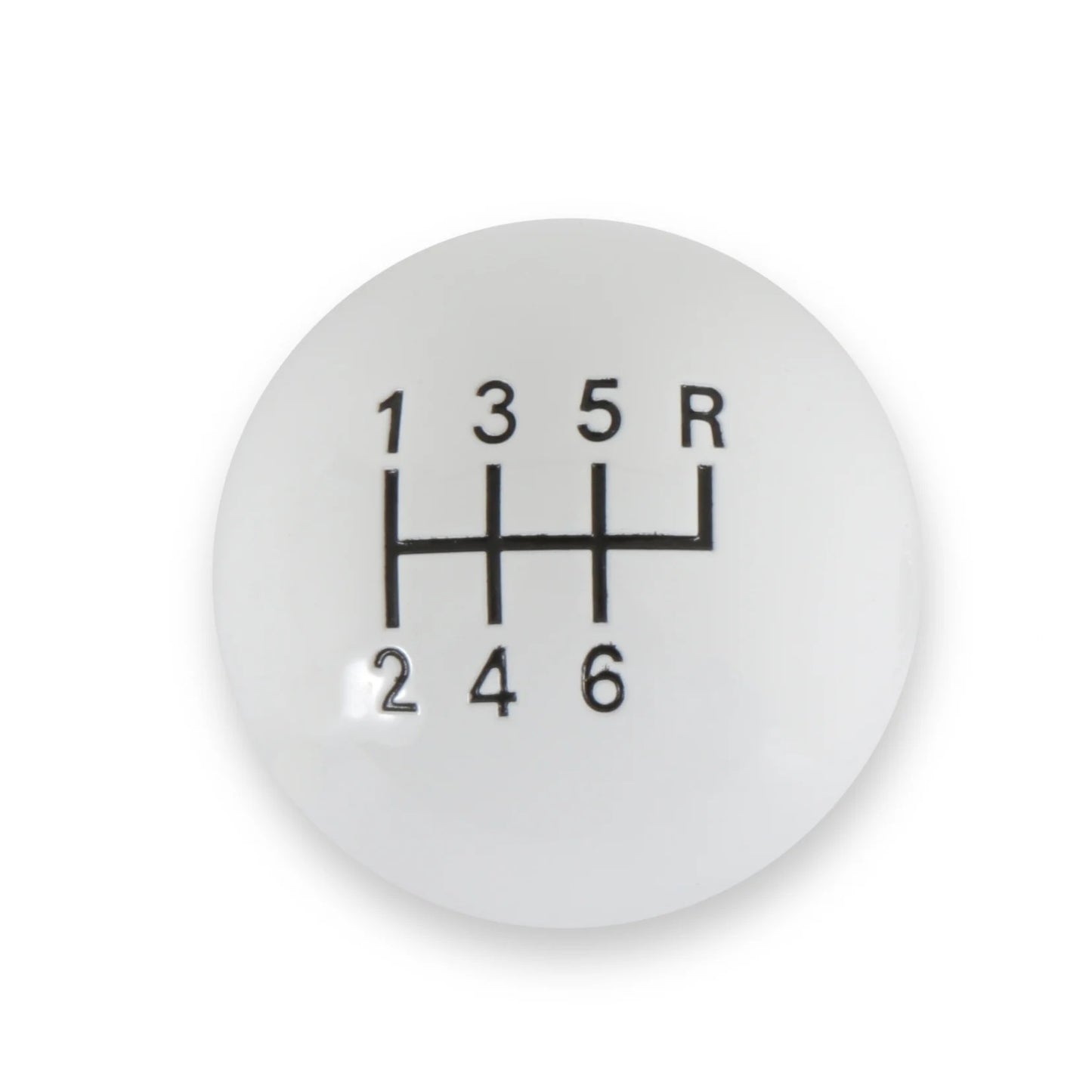 Classic 6-Speed Shift Knob White (3/8-16)