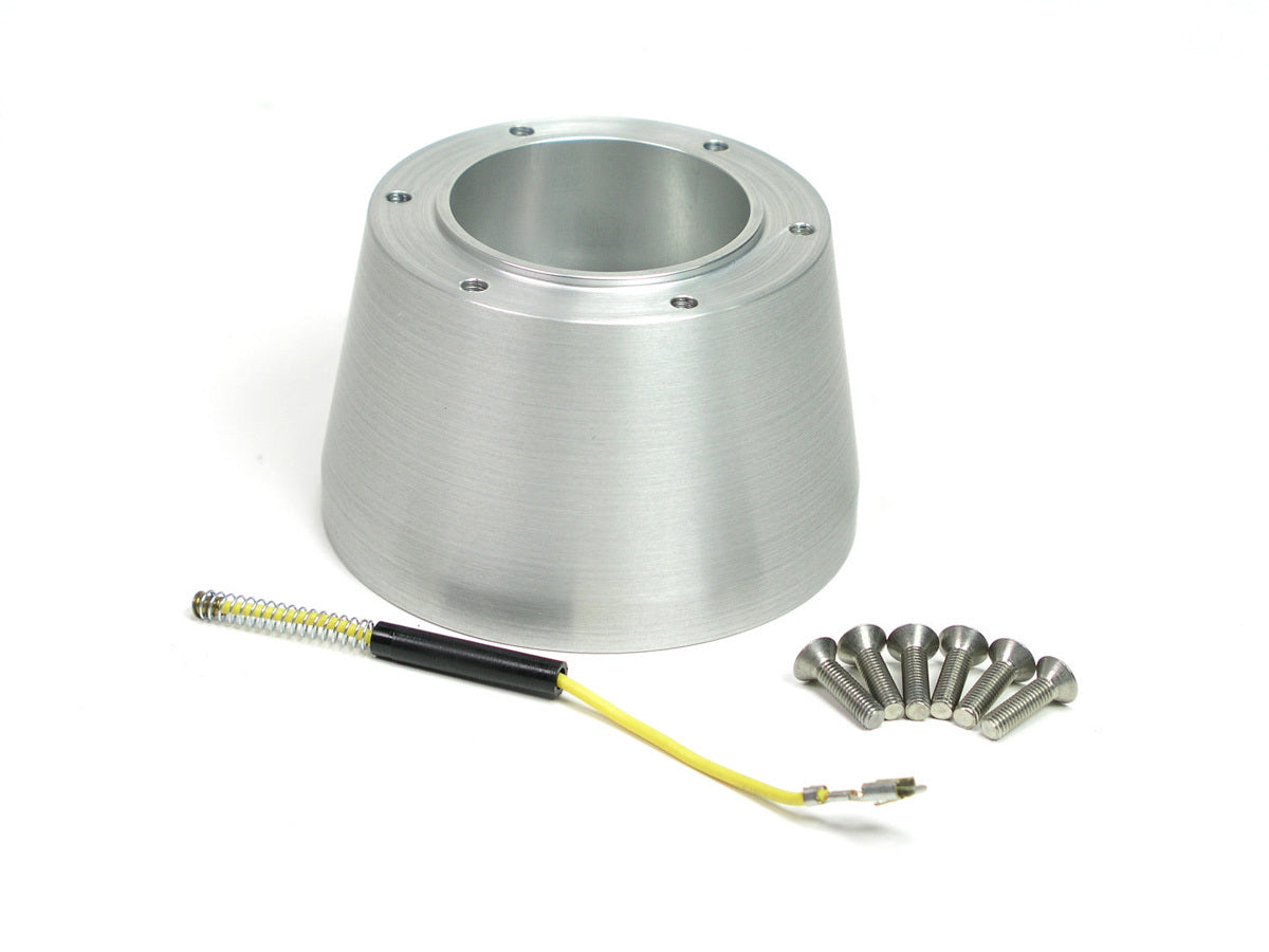 Steering Wheel Adaptor; 6 Bolt Nardi; Brushed Anodized Aluminum