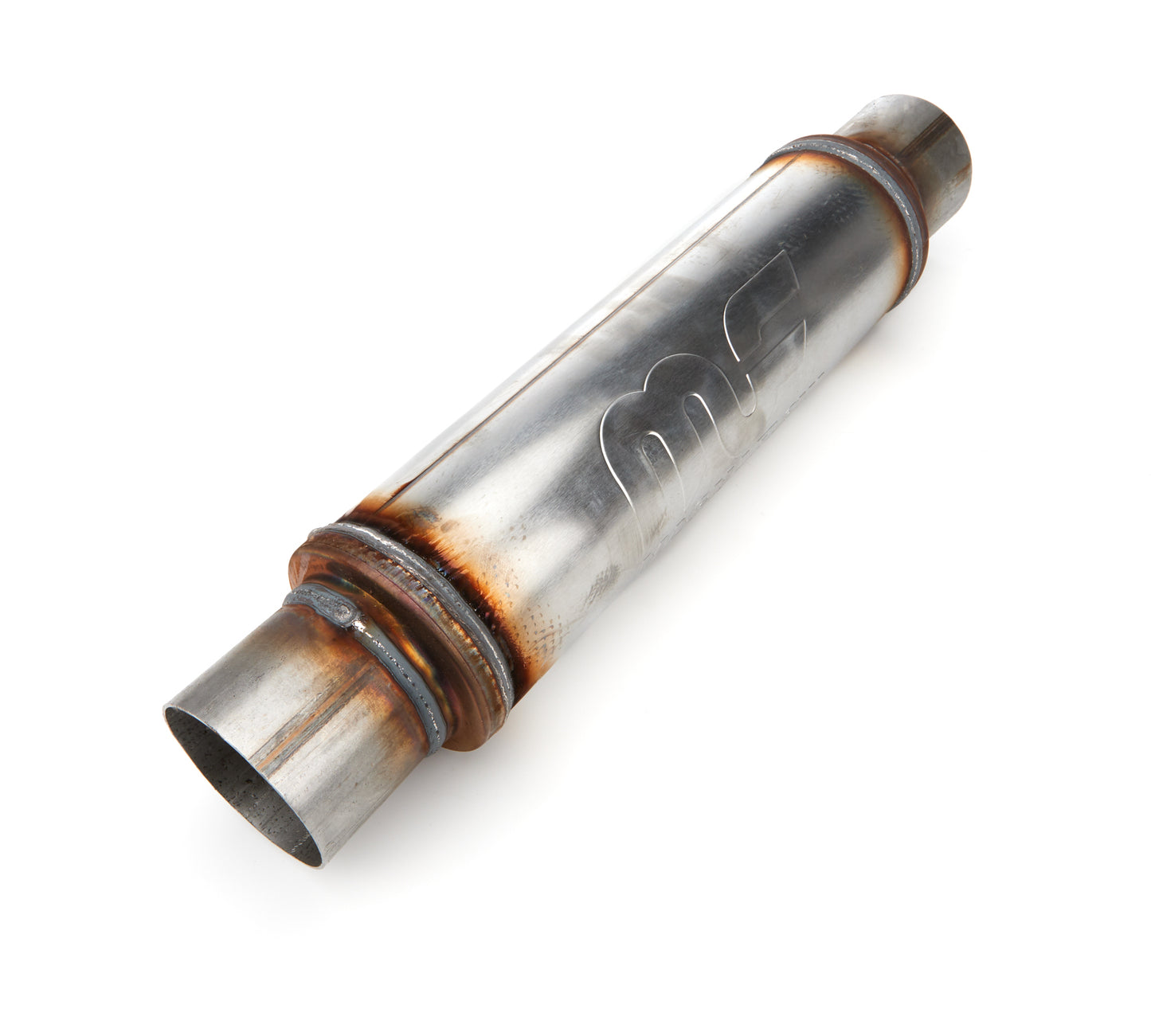 Straight-Through Performance Muffler; 3in. Center/Center; 4x14x4 Body