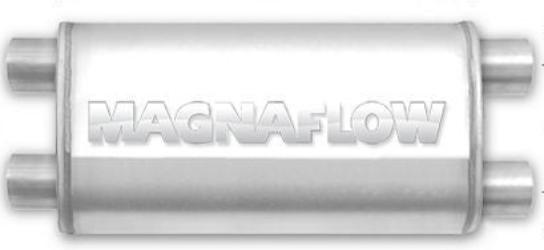 Straight-Through Performance Muffler; 2.5in. Dual/Dual; 4x14x9 Body