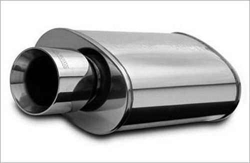 Straight-Through Performance Muffler; 2.25/4in. Center/Center; 5x14x8 Body