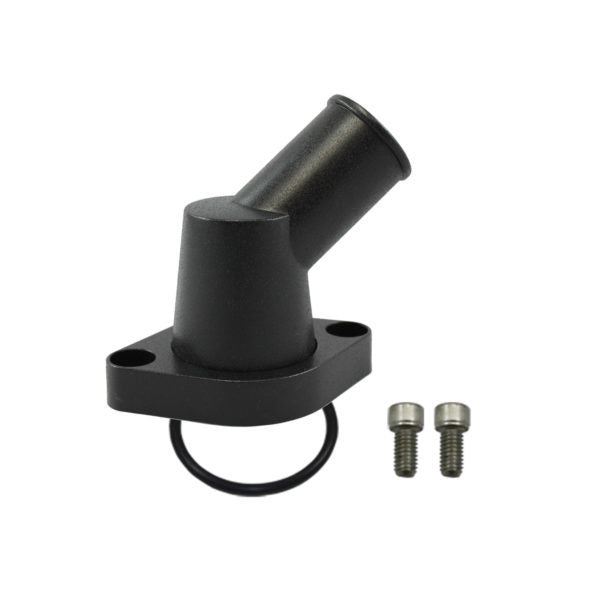 Water Neck Chevy 45 Deg ree O-Ring Style Black
