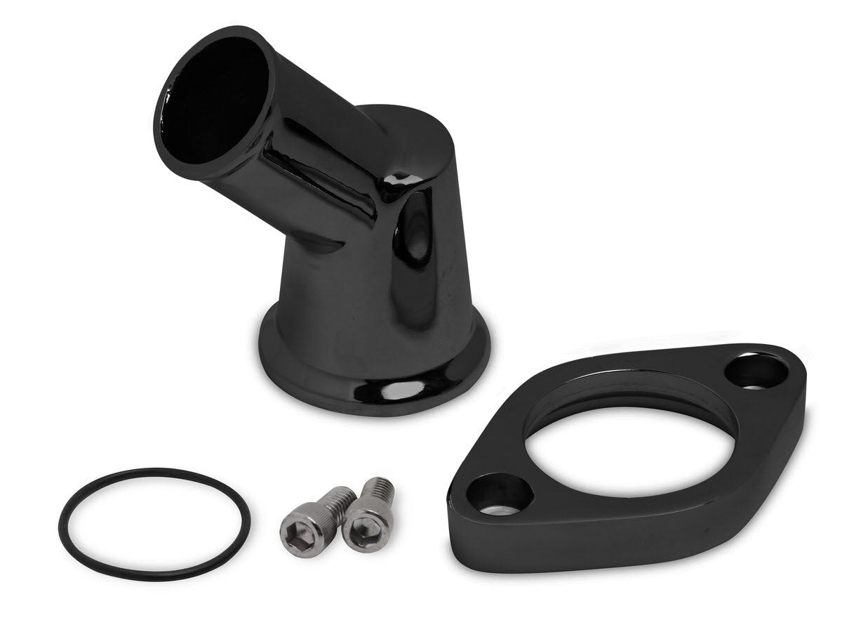 Alm. Water Outlet 45- Degree Swivel Black