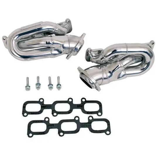 Ford Mustang V6 3.7L 1-5/8 Shorty Exhaust Headers Polished Silver Ceramic 11-17