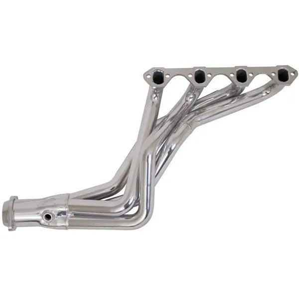 Ford Mustang 5.0 1-5/8 Long Tube Exhaust Headers Automatic Trans Polished Silver Ceramic 79-93