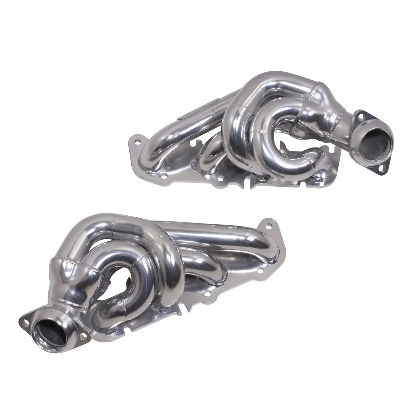 Ford F150 5.0 Coyote 1-3/4 Shorty Tuned Length Exhaust Headers Polished Silver Ceramic 11-14