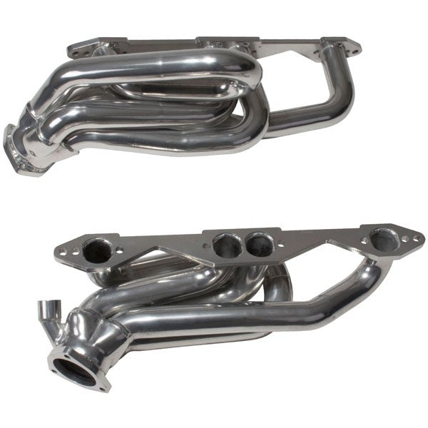 Chevrolet GM Truck SUV 5.0 5.7 1-5/8 Shorty Exhaust Headers Polished Silver Ceramic 96-99