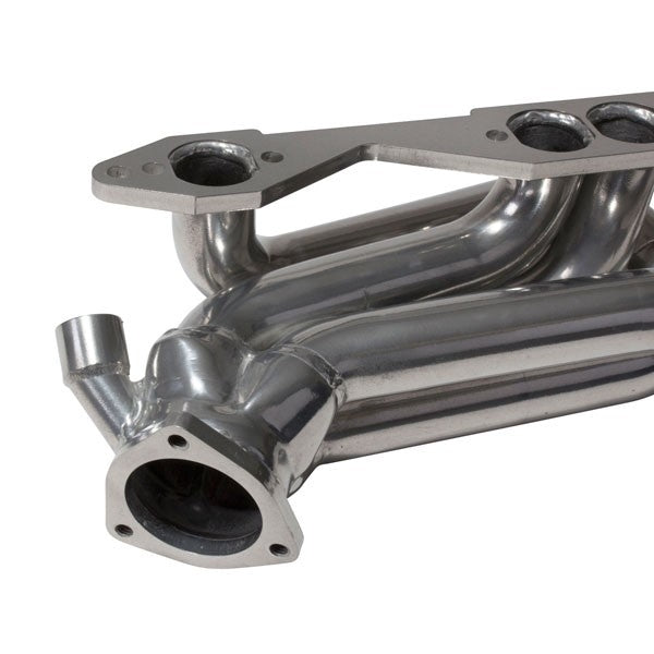 Chevrolet GM Truck SUV 5.0 5.7 1-5/8 Shorty Exhaust Headers Polished Silver Ceramic 96-99