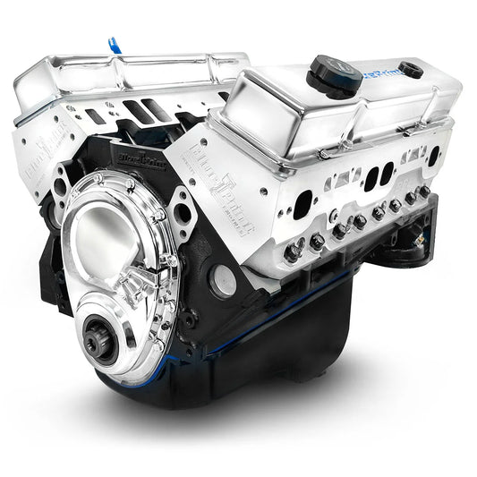 BluePrint 350 c.i. long block crate engine with 390 HP for Chevy builds.