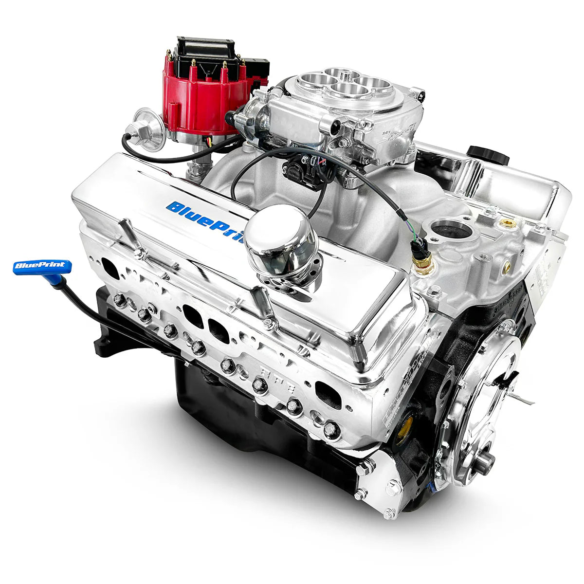 350 c.i. BluePrint crate engine for C10, Camaro, Chevelle, and Nova builds.