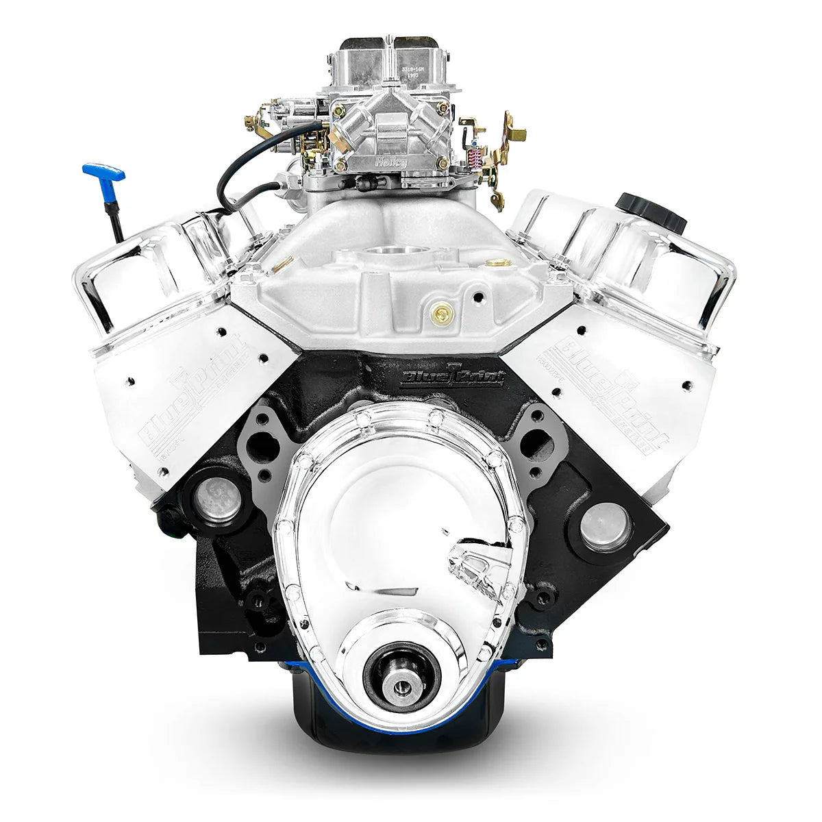 BluePrint BP38318CTC1 GM Small Block Crate Engine front view.