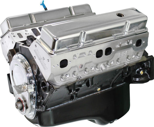 BluePrint 396 c.i. GM small block long block with aluminum heads and forged internals.