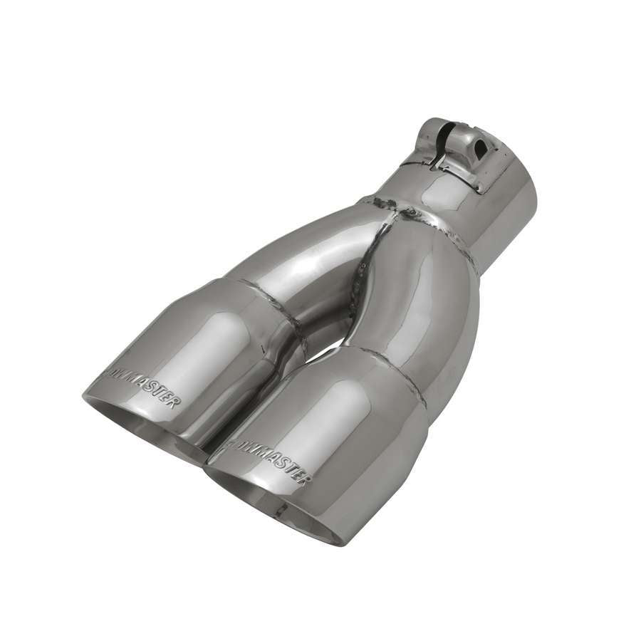 Exhaust Tip Embossed Logo Polished - Junk to Road Auto Parts