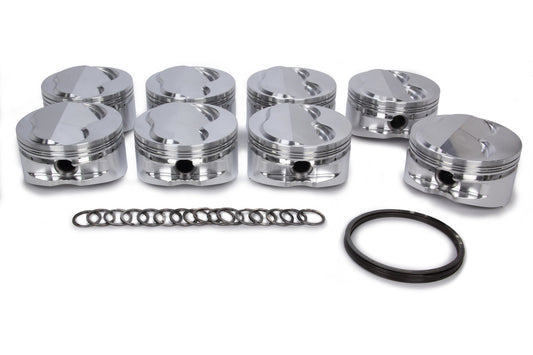 Piston Set, 2618, Dome, 4.165 Bore, 1.125 CD, 0.927 Pin, Set of 8.
