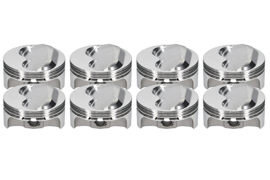 Piston Set, 2618, Dome, 4.125 Bore, 1.125 CD, 0.927 Pin, Set of 8.