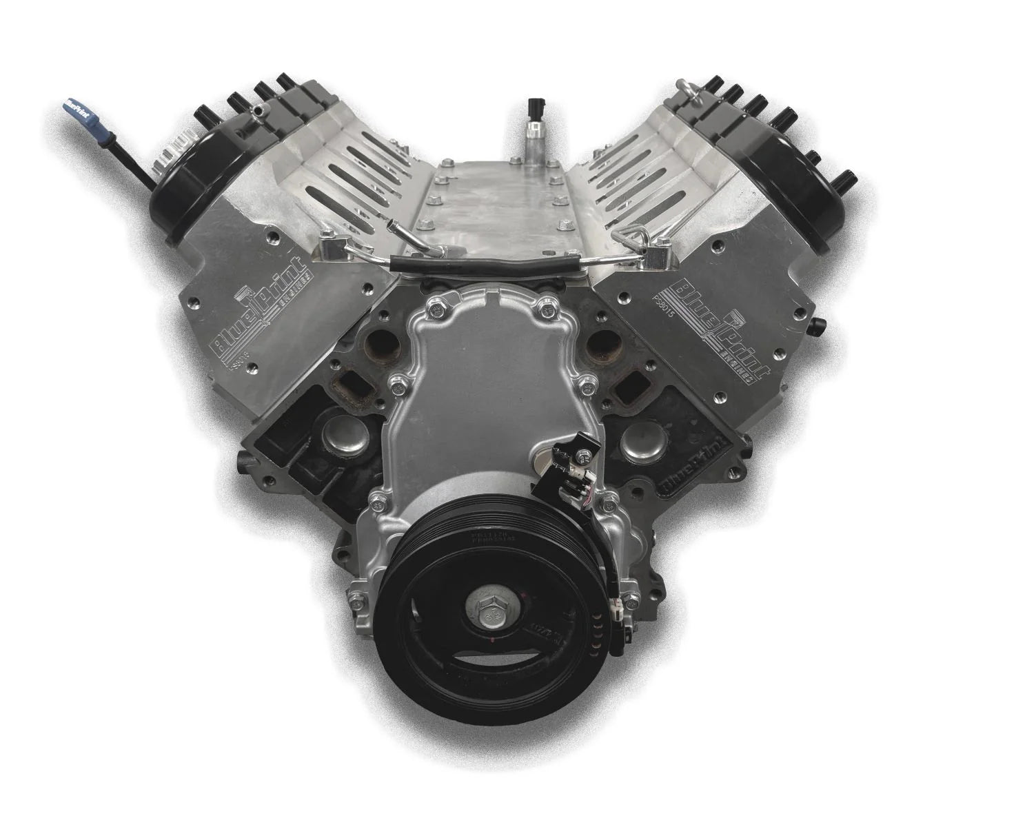 530 HP LS engine featuring hydraulic roller cam and nodular iron crankshaft.