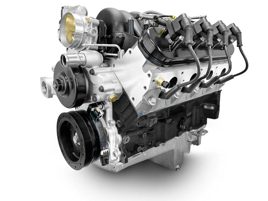 BluePrint LS 376 c.i. ProSeries crate engine with 530 HP, fuel injection, and complete controller.